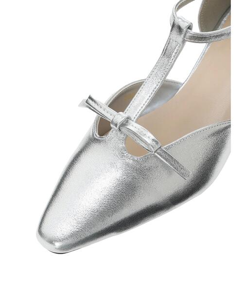 Te chichi TERRASSE（テチチテラス）の「Tストラップパンプス《2025spring catalog item》（パンプス・レディース・シルバー/オフホワイト/ブラック・L/M）」の15枚目の写真