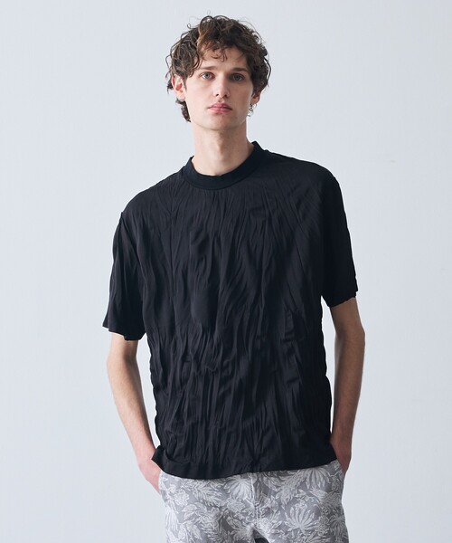 5351 POUR LES HOMMES（ゴーサンゴーイチプールオム）の「ワッシャー 半袖 Tシャツ（Tシャツ/カットソー・メンズ・ブラック/グレー/ホワイト・44/46/48/50）」の2枚目の写真