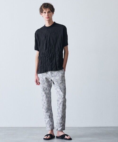 5351 POUR LES HOMMES（ゴーサンゴーイチプールオム）の「ワッシャー 半袖 Tシャツ（Tシャツ/カットソー・メンズ・ブラック/グレー/ホワイト・44/46/48/50）」の4枚目の写真