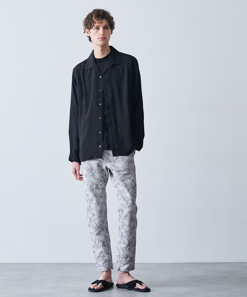 5351 POUR LES HOMMES（ゴーサンゴーイチプールオム）の「ワッシャー 半袖 Tシャツ（Tシャツ/カットソー・メンズ・ブラック/グレー/ホワイト・44/46/48/50）」の12枚目の写真