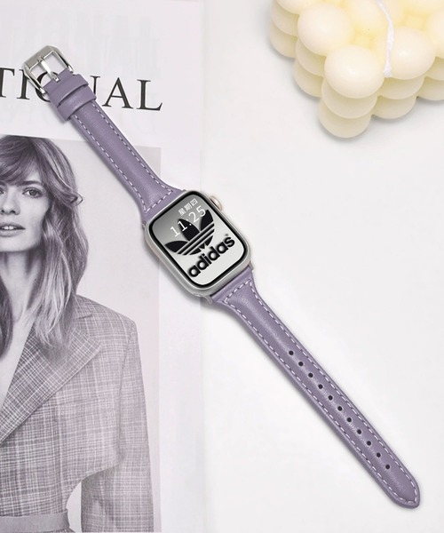 LUON(ルオン)の「LUON / Apple Watch Band / シンプル レザーベルト アップルウォッチ バンド(デジタル腕時計・レディース・ホワイト/ブラウン/パープル/アイボリー/ブラック/ブルー/ライトブラウン/グレー・A/B)」の8枚目の写真