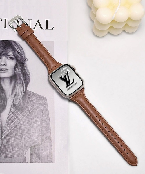 LUON(ルオン)の「LUON / Apple Watch Band / シンプル レザーベルト アップルウォッチ バンド(デジタル腕時計・レディース・ホワイト/ブラウン/パープル/アイボリー/ブラック/ブルー/ライトブラウン/グレー・A/B)」の6枚目の写真