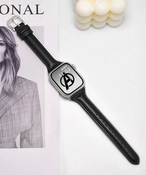 LUON(ルオン)の「LUON / Apple Watch Band / シンプル レザーベルト アップルウォッチ バンド(デジタル腕時計・レディース・ホワイト/ブラウン/パープル/アイボリー/ブラック/ブルー/ライトブラウン/グレー・A/B)」の3枚目の写真