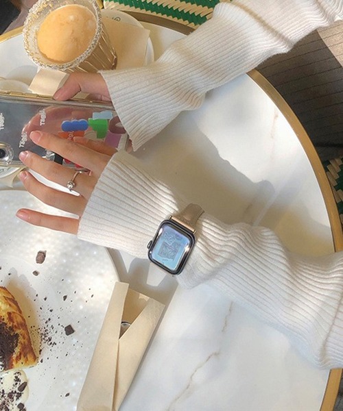 LUON(ルオン)の「LUON / Apple Watch Band / シンプル レザーベルト アップルウォッチ バンド(デジタル腕時計・レディース・ホワイト/ブラウン/パープル/アイボリー/ブラック/ブルー/ライトブラウン/グレー・A/B)」の13枚目の写真