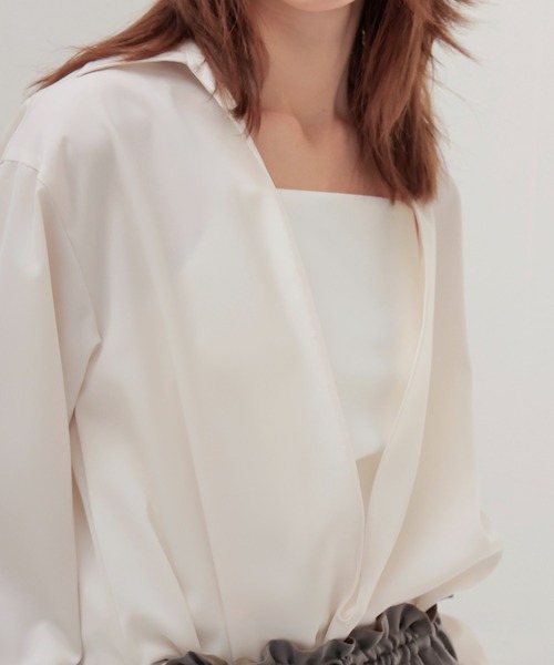 DRESSLAVE(ドレスレイブ)の「deep skipper shirt(ディープスキッパーシャツ)(シャツ/ブラウス・レディース・ホワイト/ネイビー・38)」の5枚目の写真