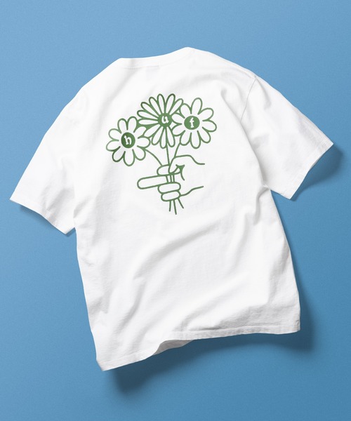 HUF(ハフ)の「HAND PICK TEE(Tシャツ/カットソー・メンズ・オレンジ/ブラック/ホワイト・LARGE/X-LARGE/XX-LARGE/X-SMALL/SMALL/MEDIUM)」の2枚目の写真