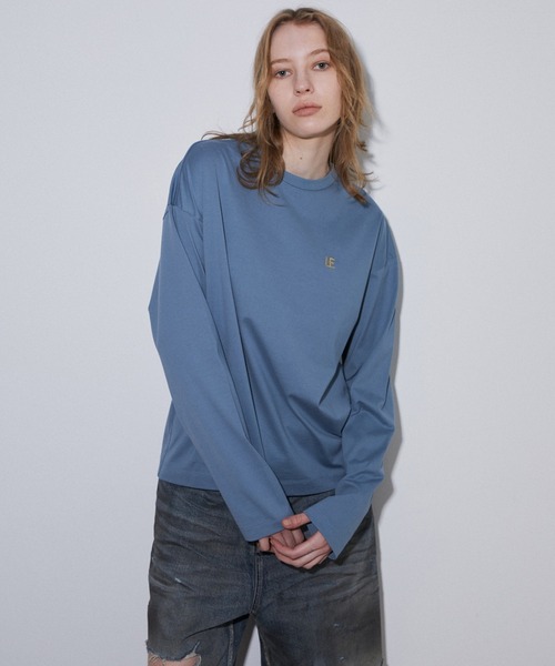 LEエンブロイダリーロングT / LE Embroidery Long T（Tシャツ