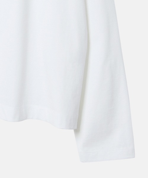 LE CIEL BLEU(ルシェルブルー)の「LEエンブロイダリーロングT / LE Embroidery Long T(Tシャツ/カットソー・レディース・チャコールグレー/オフホワイト/ライトブルー・36)」の11枚目の写真