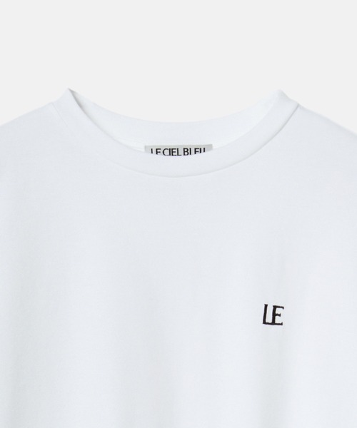 LE CIEL BLEU(ルシェルブルー)の「LEエンブロイダリーロングT / LE Embroidery Long T(Tシャツ/カットソー・レディース・チャコールグレー/オフホワイト/ライトブルー・36)」の10枚目の写真