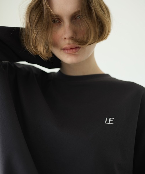 LE CIEL BLEU(ルシェルブルー)の「LEエンブロイダリーロングT / LE Embroidery Long T(Tシャツ/カットソー・レディース・チャコールグレー/オフホワイト/ライトブルー・36)」の21枚目の写真