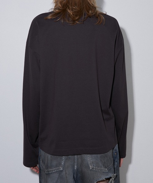 LE CIEL BLEU(ルシェルブルー)の「LEエンブロイダリーロングT / LE Embroidery Long T(Tシャツ/カットソー・レディース・チャコールグレー/オフホワイト/ライトブルー・36)」の17枚目の写真