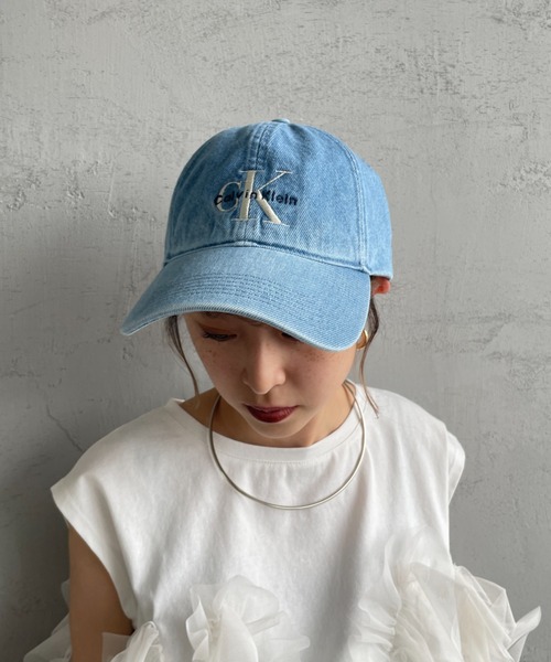 【 】★25SS★スモールモノグラムロゴデニムキャップ Calvin Klein キャップ 帽子 「Calvin Klein/カルバンクライン