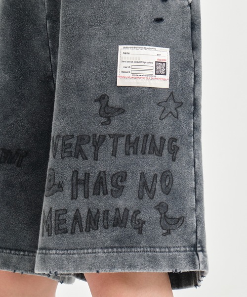 MIHARAYASUHIRO(ミハラヤスヒロ)の「【Maison MIHARAYASUHIRO/ メゾンミハラヤスヒロ】BLEACHED SHORTS(その他パンツ・メンズ・ブラック・44/46)」の10枚目の写真