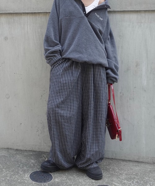 TEENBOOPチェックルーズラフパンツ TEENBOOPチェックルーズラフパンツ