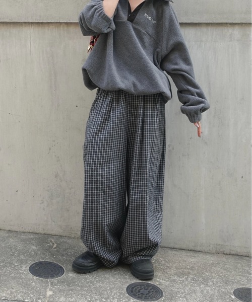 TEENBOOPチェックルーズラフパンツ TEENBOOPチェックルーズラフパンツ