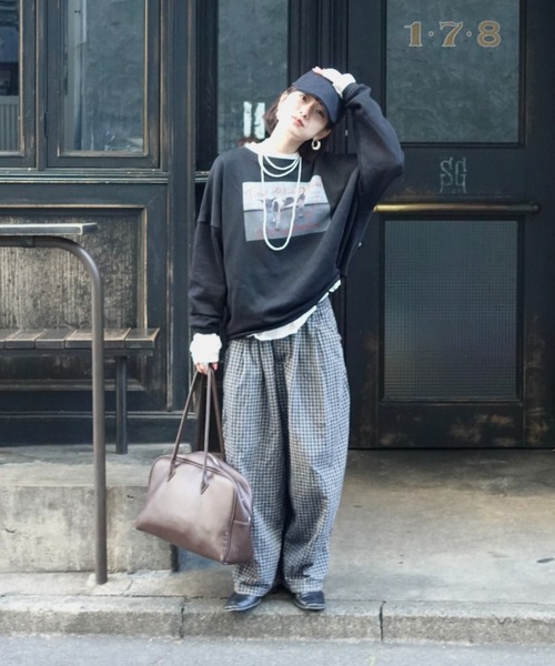 TEEN BOOP（ティーンブープ）の「チェックボリュームラフパンツ（その他パンツ・レディース・ブラック/ブルー・FREE）」の16枚目の写真