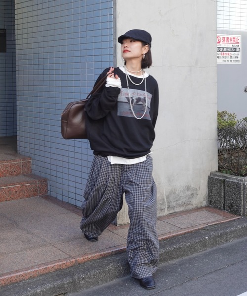 TEEN BOOP（ティーンブープ）の「チェックボリュームラフパンツ（その他パンツ・レディース・ブラック/ブルー・FREE）」の15枚目の写真