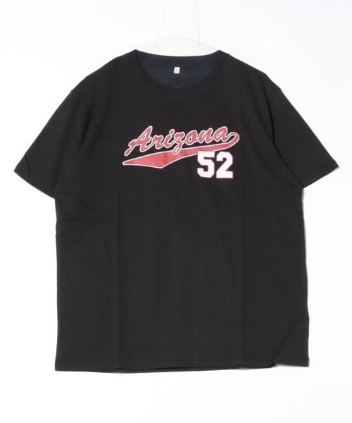 STYLEBLOCK(スタイルブロック)の「天竺プリント半袖Tシャツ(Tシャツ/カットソー・メンズ・ホワイト系その他/グレー/ブラック/カーキ/ブラック系その他2/ブラック系その他/ピンク・M/L)」の3枚目の写真