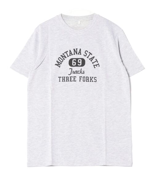 STYLEBLOCK(スタイルブロック)の「天竺プリント半袖Tシャツ(Tシャツ/カットソー・メンズ・ホワイト系その他/グレー/ブラック/カーキ/ブラック系その他2/ブラック系その他/ピンク・M/L)」の5枚目の写真