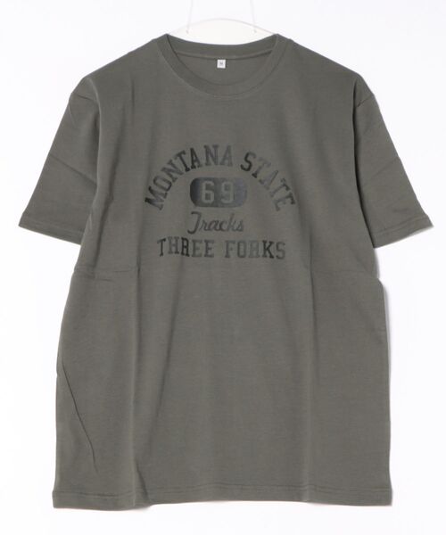 STYLEBLOCK(スタイルブロック)の「天竺プリント半袖Tシャツ(Tシャツ/カットソー・メンズ・ホワイト系その他/グレー/ブラック/カーキ/ブラック系その他2/ブラック系その他/ピンク・M/L)」の6枚目の写真