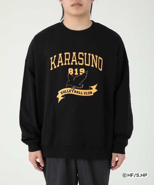 アニメ「ハイキュー!!」×ZOZOTOWN COLLEGE LOGO SWEAT 烏野/音駒