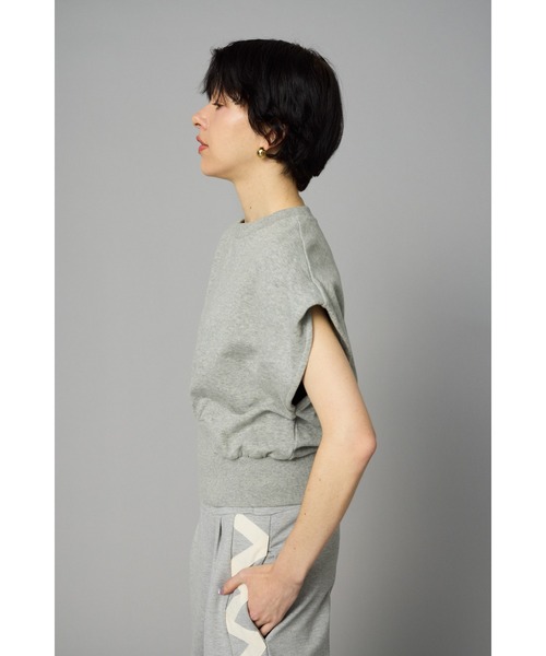 HeRIN.CYE(ヘリンドットサイ)の「Box cut vest ボックスカットベスト(Tシャツ/カットソー・レディース・ブラック/グレー/レッド・FREE)」の8枚目の写真