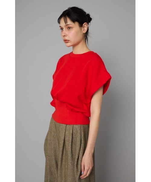 HeRIN.CYE(ヘリンドットサイ)の「Box cut vest ボックスカットベスト(Tシャツ/カットソー・レディース・ブラック/グレー/レッド・FREE)」の17枚目の写真