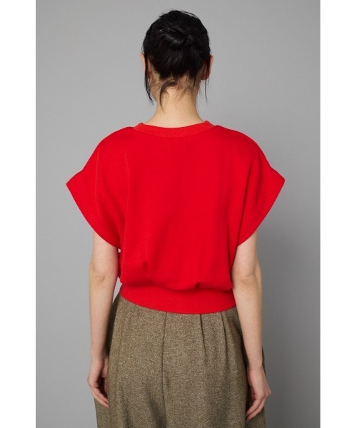HeRIN.CYE(ヘリンドットサイ)の「Box cut vest ボックスカットベスト(Tシャツ/カットソー・レディース・ブラック/グレー/レッド・FREE)」の18枚目の写真
