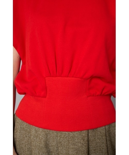 HeRIN.CYE(ヘリンドットサイ)の「Box cut vest ボックスカットベスト(Tシャツ/カットソー・レディース・ブラック/グレー/レッド・FREE)」の22枚目の写真