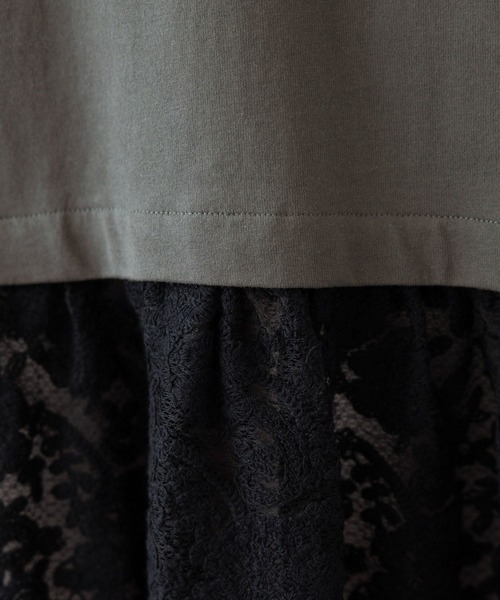 RAGEBLUE（レイジブルー）の「ヴィンテージレースドッキングロックプリントワンピース（ワンピース・レディース・ホワイト/ブラック・FREE）」の13枚目の写真