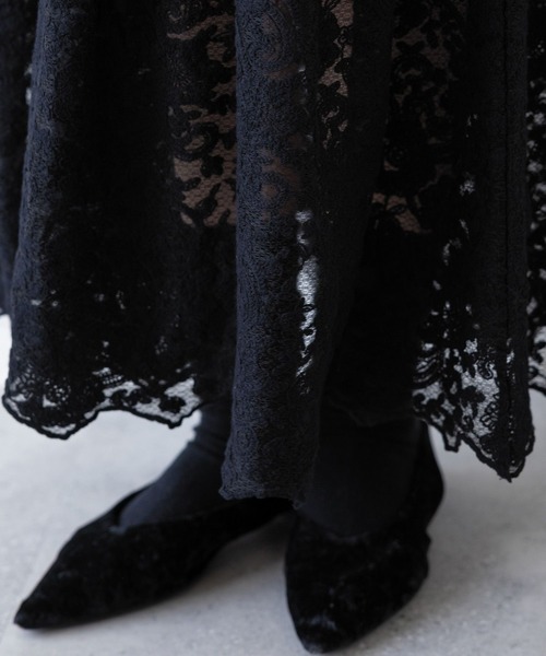 RAGEBLUE（レイジブルー）の「ヴィンテージレースドッキングロックプリントワンピース（ワンピース・レディース・ホワイト/ブラック・FREE）」の10枚目の写真