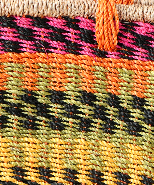 The Bagmati（ザバグマティ）の「【BAGMATI/バグマティ】ビッグラウンドカゴバッグ（かごバッグ・レディース・ブラック/オレンジ・FREE）」の19枚目の写真