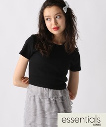 FOREVER 21 | 【2025SS】リブコンパクトクロップドＴシャツ(Tシャツ/カットソー)