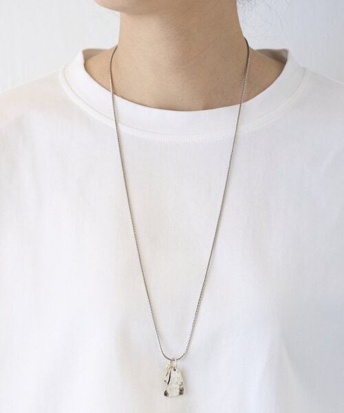 BEARDSLEY(ビアズリー)の「3ピースプレートモチーフネックレス(ネックレス・レディース・シルバー・FREE)」の6枚目の写真