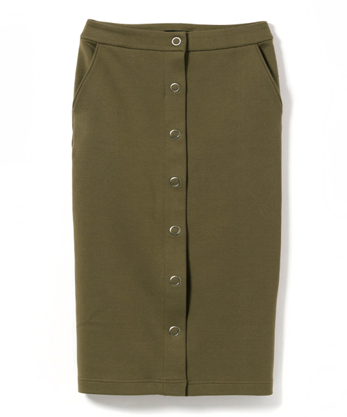 AMERICAN RAG CIE（アメリカンラグシー）の「AMERICAN RAG CIEシルエットダンボールスカート/210-AHS-L161-SK006（スカート・レディース・ブラック/カーキ・FREE）」の2枚目の写真