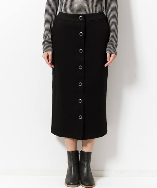 AMERICAN RAG CIE（アメリカンラグシー）の「AMERICAN RAG CIEシルエットダンボールスカート/210-AHS-L161-SK006（スカート・レディース・ブラック/カーキ・FREE）」の8枚目の写真