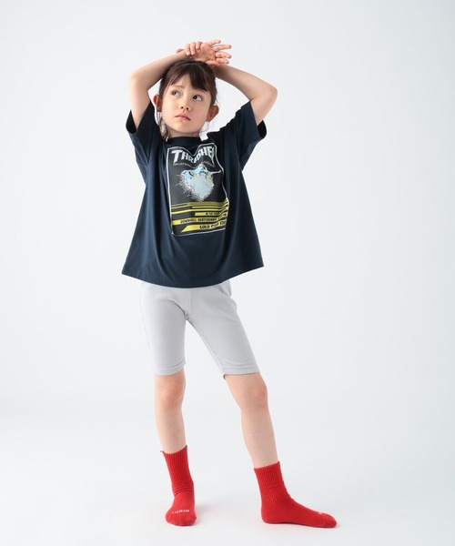 BAYFLOW（ベイフロー）の「[選べる丈シリーズ!]5分丈レギンス(KIDS)（レギンス/スパッツ・キッズ・ライトグレー/パープル/ブラック・140cm/130cm/120cm/110cm/150cm）」の18枚目の写真