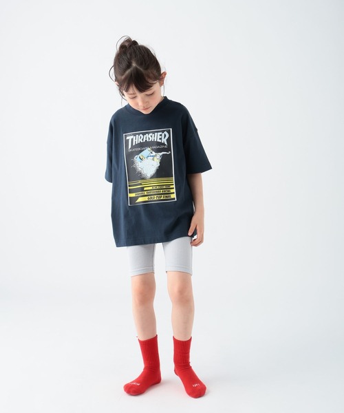 BAYFLOW（ベイフロー）の「[選べる丈シリーズ!]5分丈レギンス(KIDS)（レギンス/スパッツ・キッズ・ライトグレー/パープル/ブラック・140cm/130cm/120cm/110cm/150cm）」の19枚目の写真