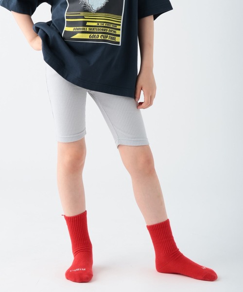 BAYFLOW（ベイフロー）の「[選べる丈シリーズ!]5分丈レギンス(KIDS)（レギンス/スパッツ・キッズ・ライトグレー/パープル/ブラック・140cm/130cm/120cm/110cm/150cm）」の20枚目の写真