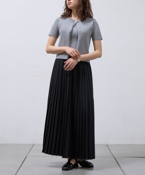 COLONY 2139(コロニートゥーワンスリーナイン)の「WEB限定/アンサンブルライクリブニットカーディガン(ニット/セーター・レディース・オフホワイト/グレー/ブラック・FREE)」の16枚目の写真