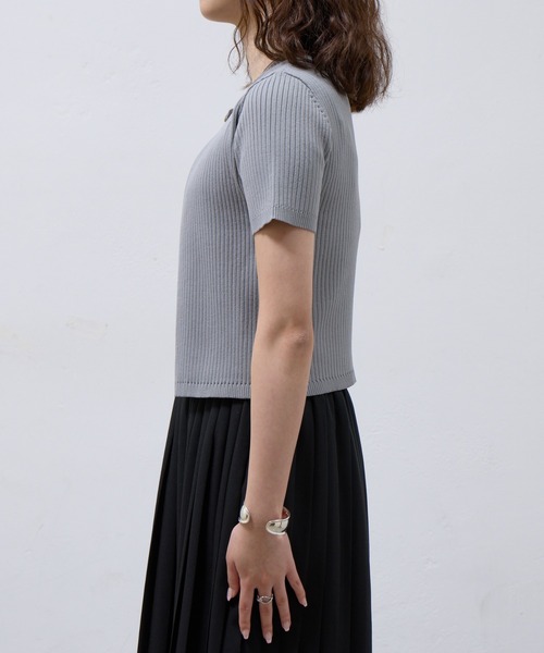 COLONY 2139(コロニートゥーワンスリーナイン)の「WEB限定/アンサンブルライクリブニットカーディガン(ニット/セーター・レディース・オフホワイト/グレー/ブラック・FREE)」の11枚目の写真