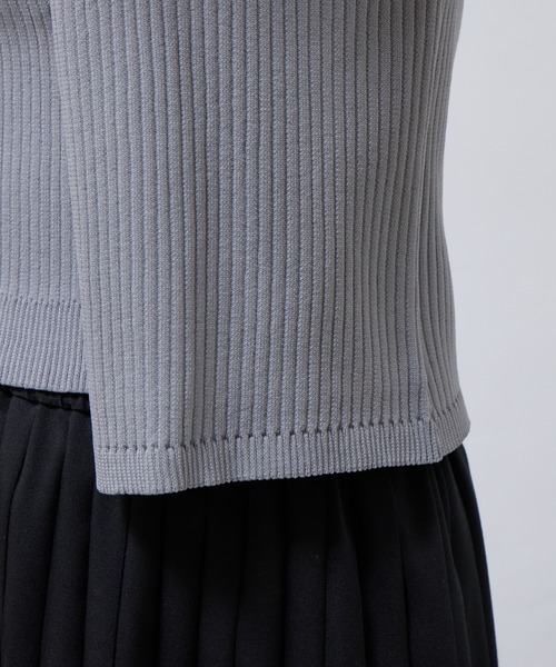 COLONY 2139(コロニートゥーワンスリーナイン)の「WEB限定/アンサンブルライクリブニットカーディガン(ニット/セーター・レディース・オフホワイト/グレー/ブラック・FREE)」の5枚目の写真