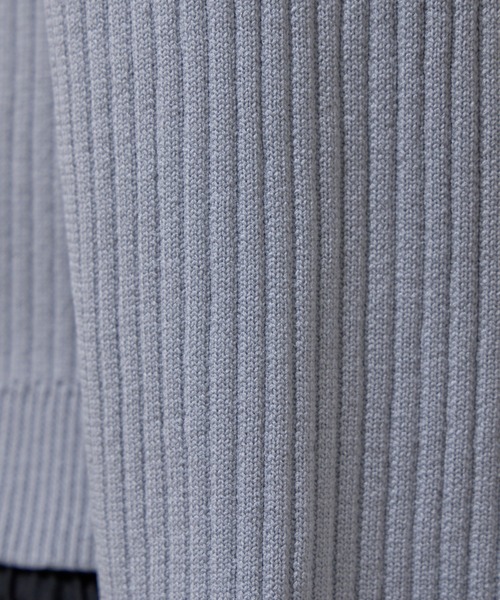 COLONY 2139(コロニートゥーワンスリーナイン)の「WEB限定/アンサンブルライクリブニットカーディガン(ニット/セーター・レディース・オフホワイト/グレー/ブラック・FREE)」の4枚目の写真