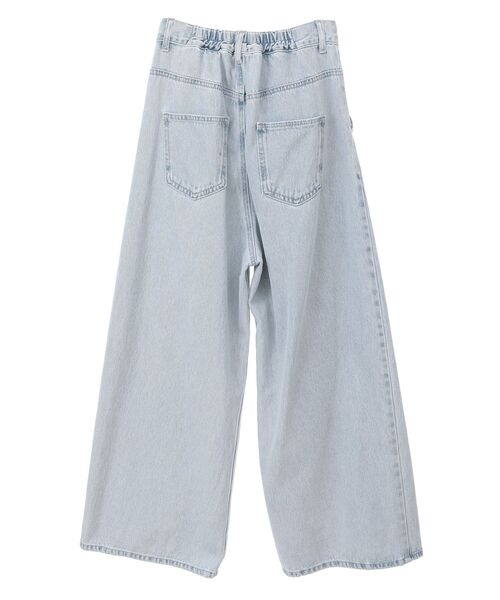 earth music&ecology（アースミュージックアンドエコロジー）の「フロントタックデニムパンツ（デニムパンツ・レディース・ライトインディゴブルー/ブラック・S/M）」の9枚目の写真