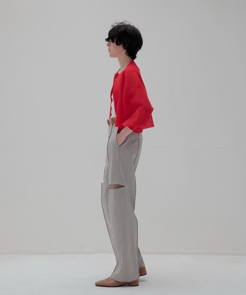 DRESSLAVE（ドレスレイブ）の「ALLONGE sheer cardigan(シアーカーディガン)（カーディガン/ボレロ・レディース・ホワイト/グレー/イエロー/ブルー/ネイビー/レッド・38）」の22枚目の写真