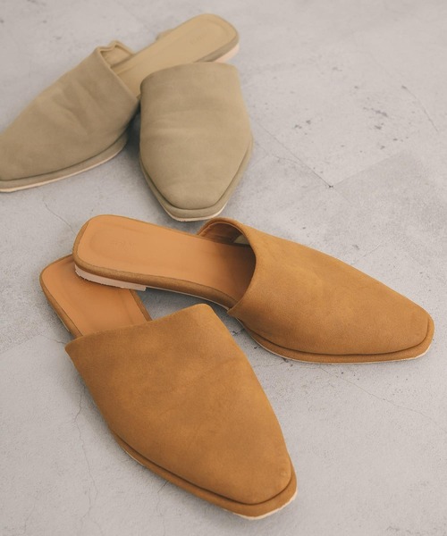 KBF（ケイビーエフ）の「スエードライクフラットシューズ（その他シューズ・レディース・ベージュ/キャメル・38/37）」の16枚目の写真