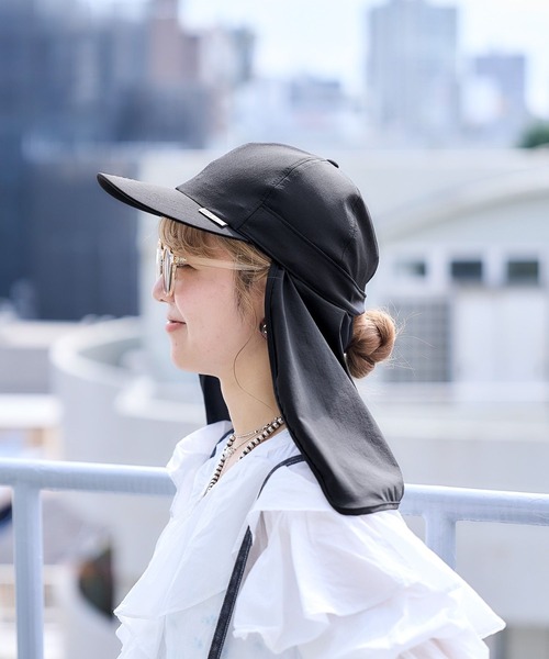 studio CLIP（スタディオクリップ）の「【紫外線防止/接触冷感/軽量】シェルテックサンシェードキャップ（キャップ・レディース・ベージュ/ブラック・FREE）」の7枚目の写真