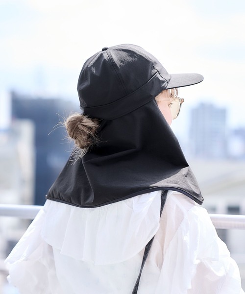 studio CLIP（スタディオクリップ）の「【紫外線防止/接触冷感/軽量】シェルテックサンシェードキャップ（キャップ・レディース・ベージュ/ブラック・FREE）」の8枚目の写真