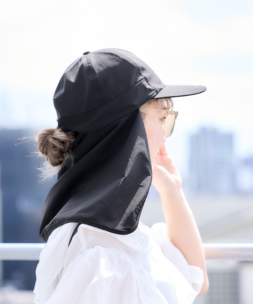 studio CLIP（スタディオクリップ）の「【紫外線防止/接触冷感/軽量】シェルテックサンシェードキャップ（キャップ・レディース・ベージュ/ブラック・FREE）」の9枚目の写真