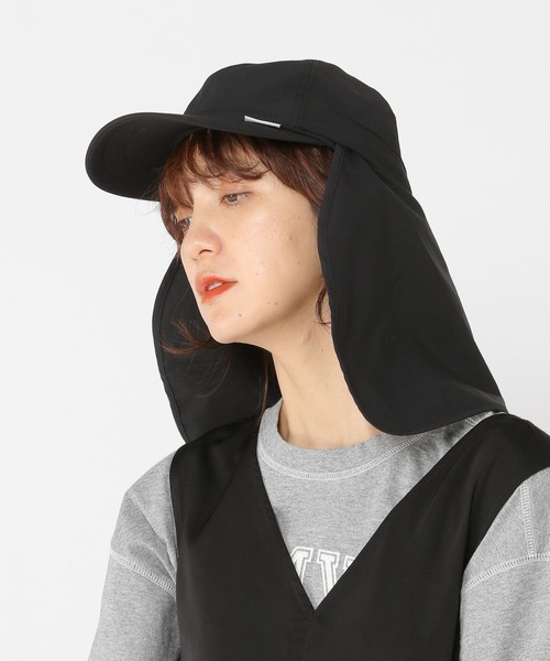 studio CLIP（スタディオクリップ）の「【紫外線防止/接触冷感/軽量】シェルテックサンシェードキャップ（キャップ・レディース・ベージュ/ブラック・FREE）」の15枚目の写真